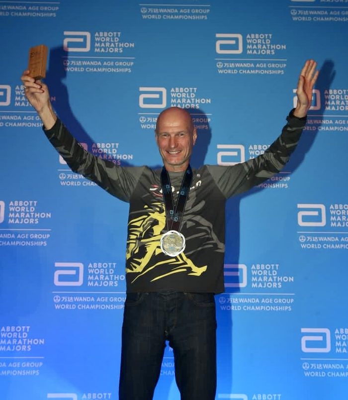 Yuri Strofilov on the World Championship podium